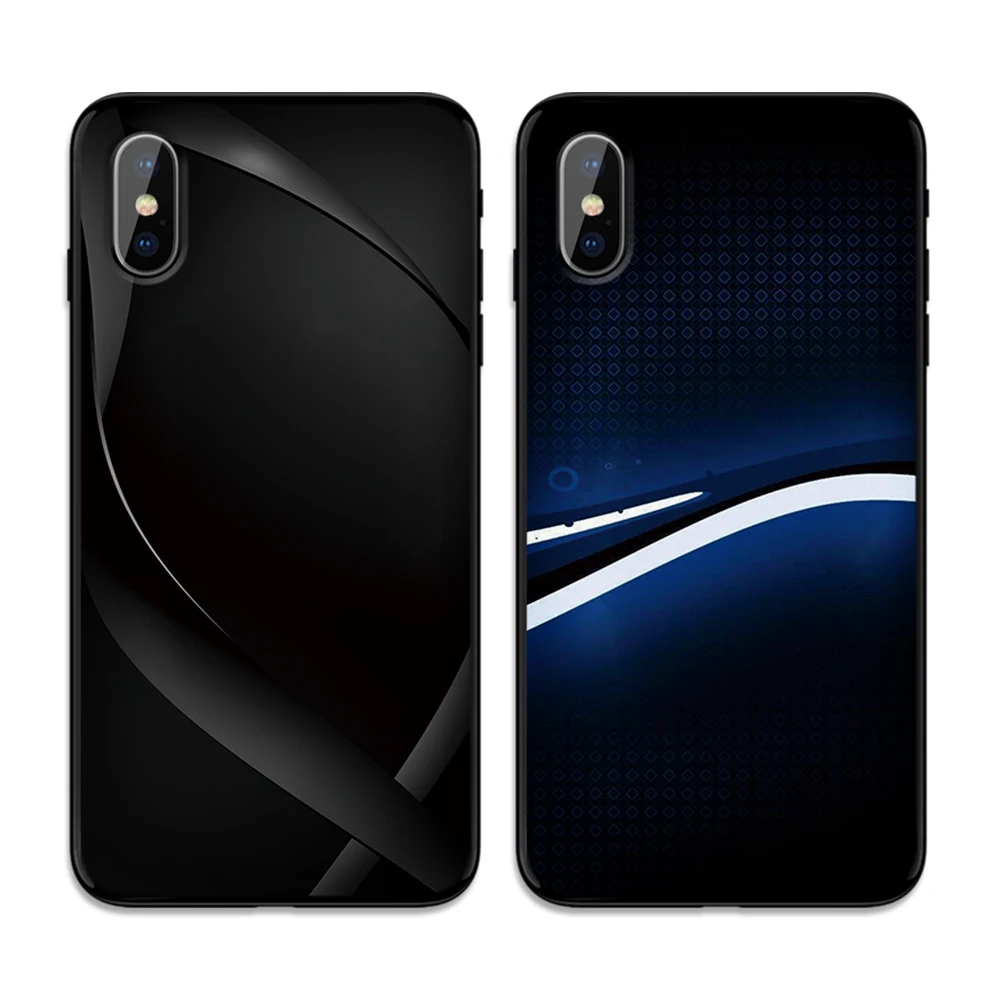 Черно-белый мягкий чехол из ТПУ для Apple iPhone 6 6S 7 8 Plus 5 5S SE X XS MAX XR силиконовые чехлы |