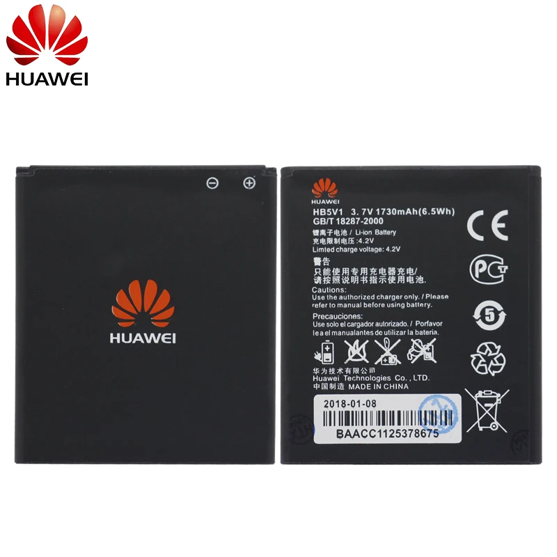 Оригинальный аккумулятор для телефона Hua Wei HB5V1/HB5V1HV Huawei Honor Bee/Ascend W1 Y541 U8833 G350 Y516 Y511