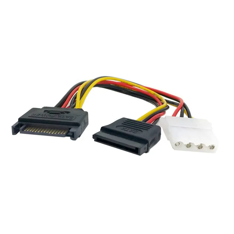 SATA 15pin power к &amp IDE 4-контактный разветвитель питания для материнской платы и