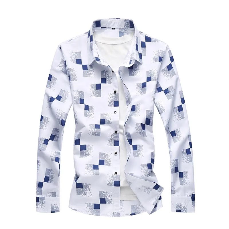 

Men Plaid Shirt 2018 Spring Autumn New Casual Long Sleeve Shirt Soft Comfort Men Clothes Big Size 5XL 6XL 7XL