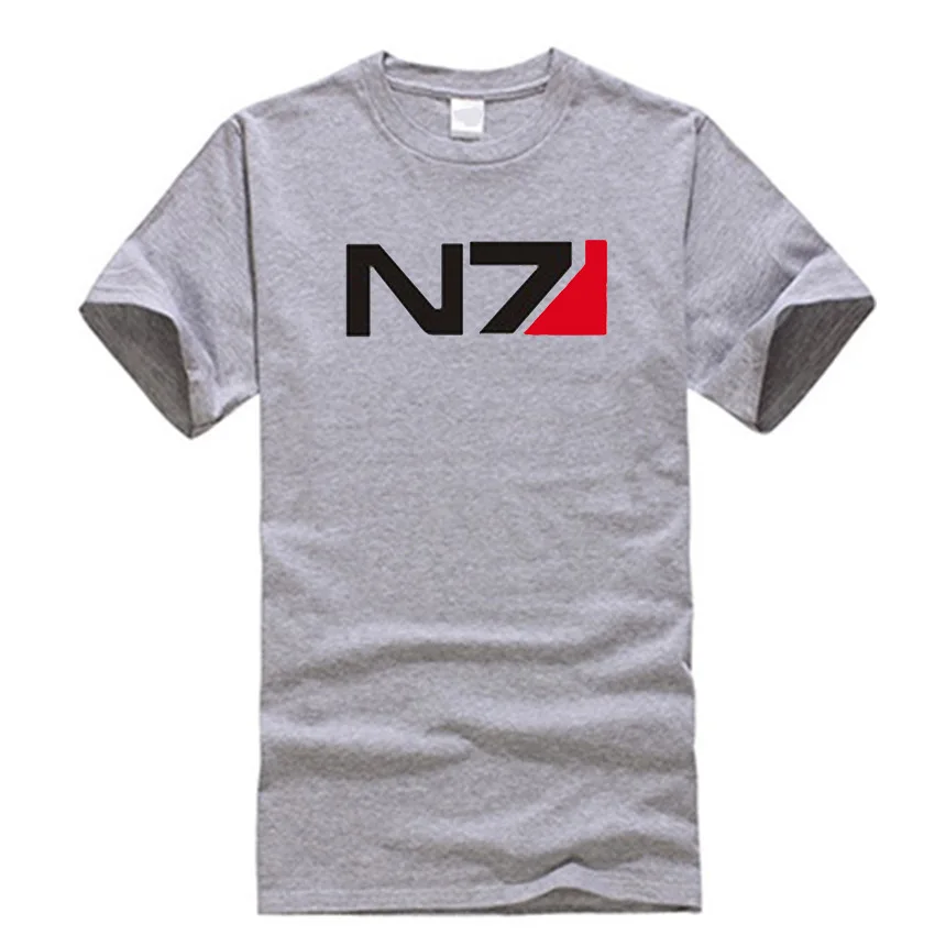 N7 Mass Effect 3 футболка системы военный альянс эмблема футболки игровые хлопковые