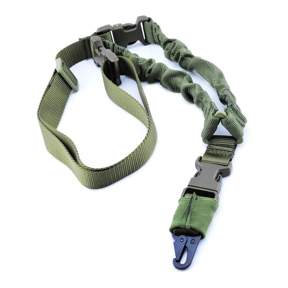 

1000D Heavy Duty 1 Point Single Point Bungee Rifle Carbine Shotgun Gun Sling With Side-release Buckle