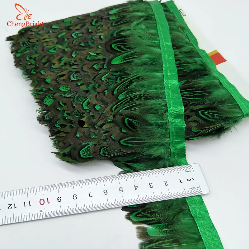 CHENGVRIGHT тканевый пояс с перьями и бахромой 4 8 см 10 ярдов/партия|feather trim|pheasant featherfeather