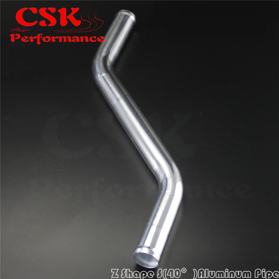 Z / S Shape Aluminum Intercooler Intake Pipe Piping Tube hose 38mm 1.5&quot inch L=450mm |