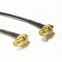 modem coaxial cable sma female jack right angle switch sma female jack nut right angle connector rg174 cable 20cm 8inch rfjumper