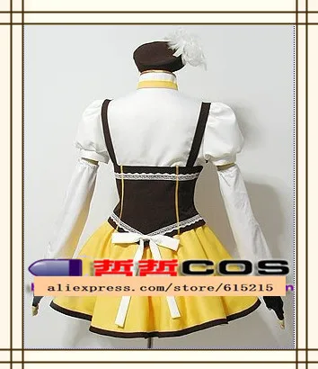 Костюм для косплея Puella Magi Madoka magoca Tomoe Mami полностью изготовленный на заказ