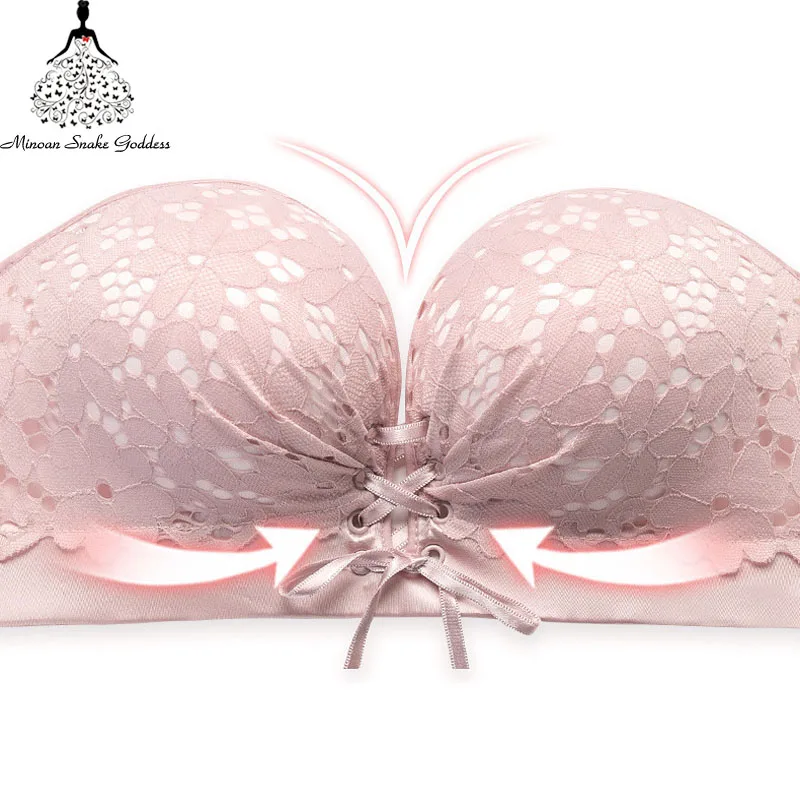 Бюстгальтер Push Up сексуальный кружевной бюстгальтер без бретелек Bralette Кружева