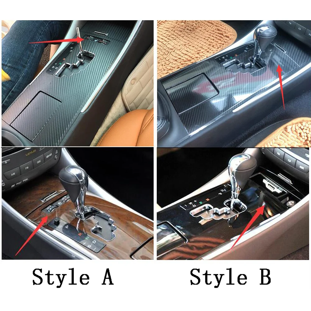 Для Lexus IS250 IS300 2006-2012 внутренняя Центральная панель управления дверная ручка наклейки из углеродного волокна наклейки для автомобиля аксессуары для укладки