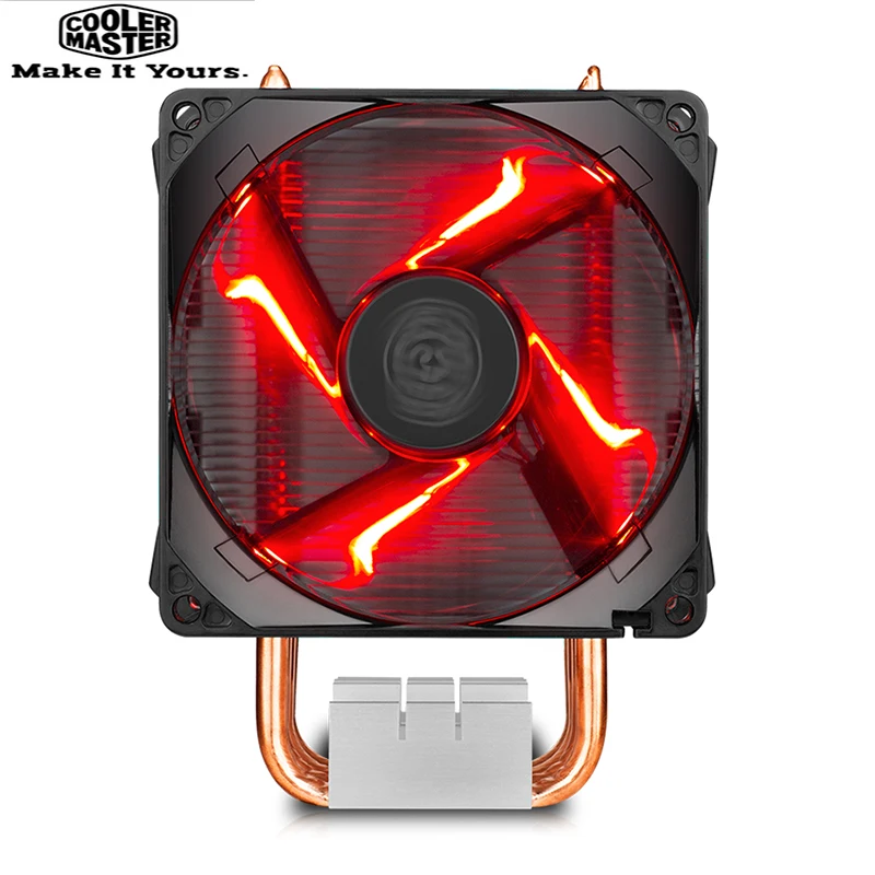 

Cooler Master RR-H410-20PK-R1 T410R 4 Heat Pipe CPU Cooler 92mm LED 4pin PWM Quiet Fan For intel LGA 115X AMD AM4 CPU Cooling