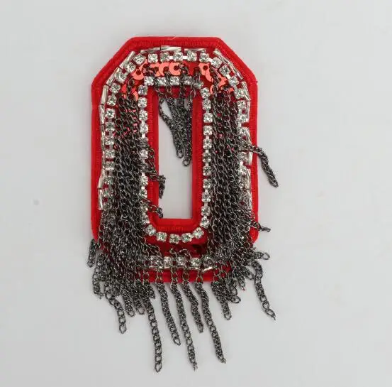 30set/lot Handmade LOVE Patches With Chain 8x6cm Vintage Punk Style Clothes Sticker DIY Cloth Badges Wholesale | Дом и сад