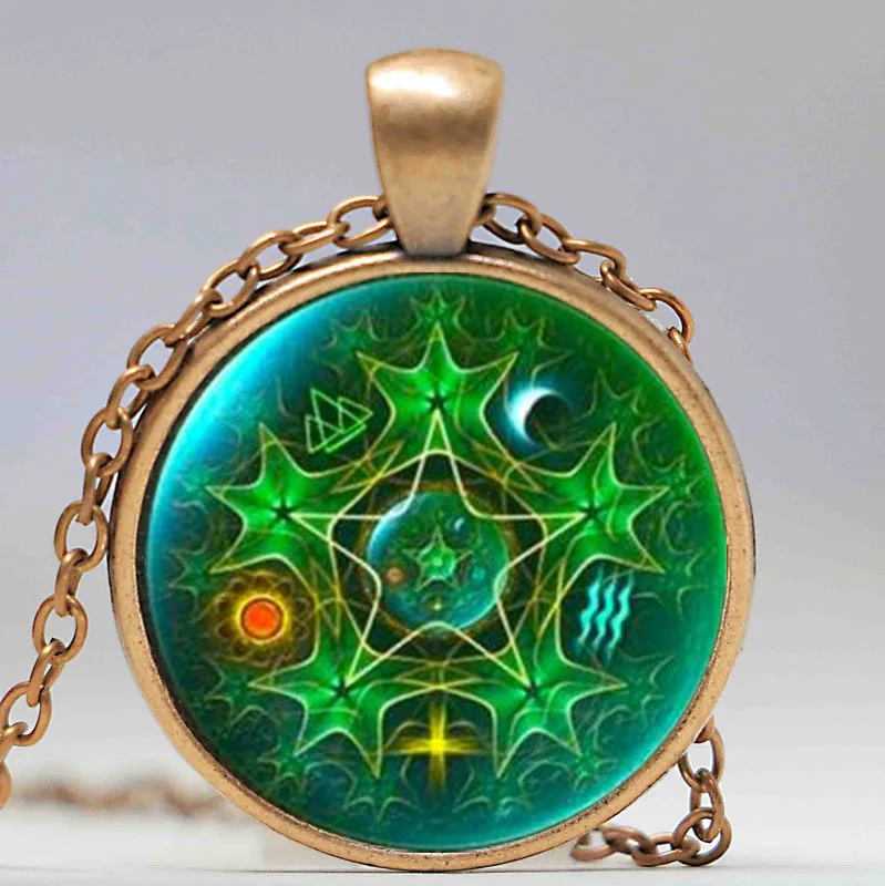 Женское винтажное ожерелье с эмоциями бронзовое подвесками ювелирные украшения