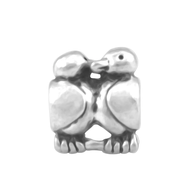 Silver Color Love Bird Spouse Charms Bead Fit Pandora Beads Bracelets DIY Fashion Jewelry Making For Women SPB142 | Украшения и