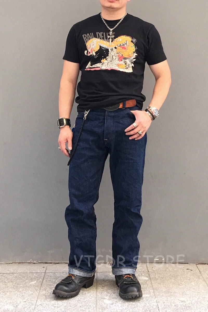 BOB DONG 60s Hot Rod мотоциклетные Ретро футболки мужские мультфильм печати короткий рукав