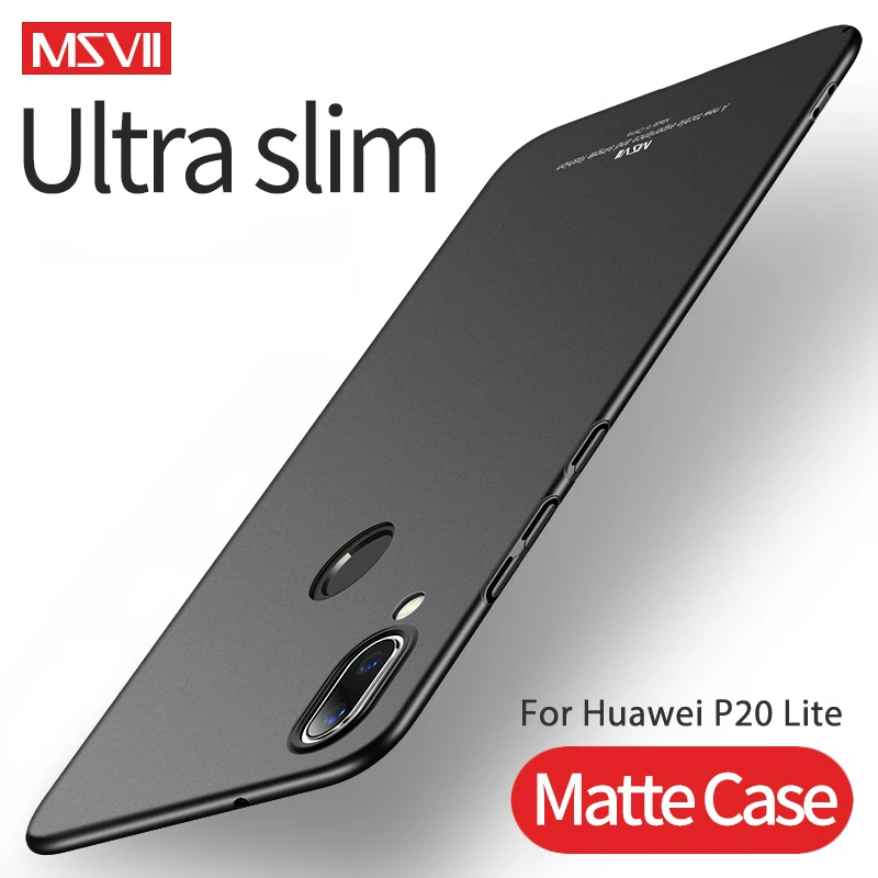 Чехол для huawei P20 MSVII Жесткий ПК легкий матовый чехол ультра тонкий матовый чехол для huawei P20 Pro Lite чехол для телефона