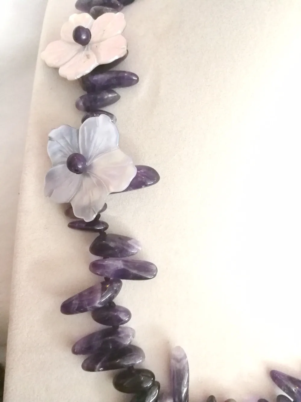 Женская бижутерия 45 см 18 дюймов 2 ракушки цветочное ожерелье 6x20 мм