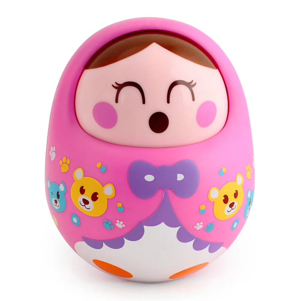 Детские погремушки для малышей-неваляшки мультфильм кивая пуш-ап и Встряхни