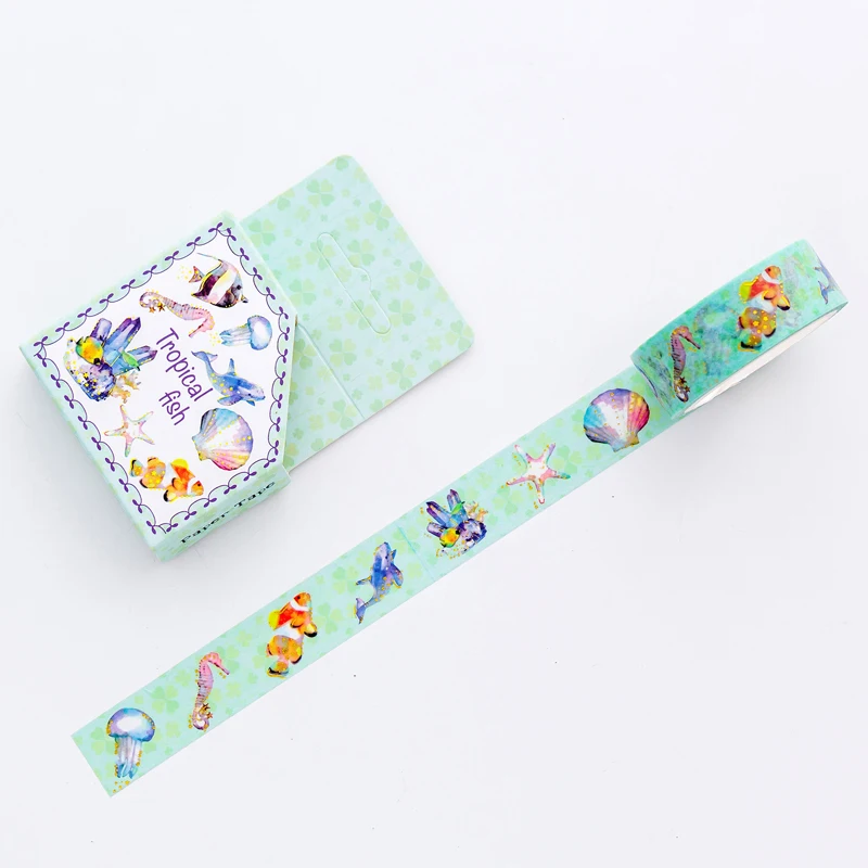 1 5 см в ширину Симпатичный розовый единорог НЕБО Bling Washi скотч клейкая лента DIY