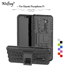 For Xiaomi Pocophone F1 Case Shockproof Armor Rubber Phone Case Bumper Pocophone F1 Protective Cover For Poco F1 F2 F3 X3 GT Pro