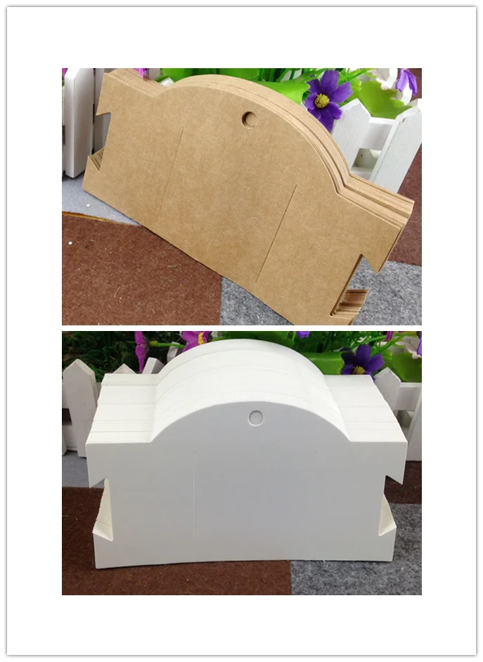 Бесплатная доставка 100 шт. аксессуары для волос коричневые упаковочные бумажные