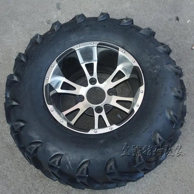 GO KART картинг детская коляска ATV UTV 25X10 12 дюймов колеса бескамерных шин с Алюминий