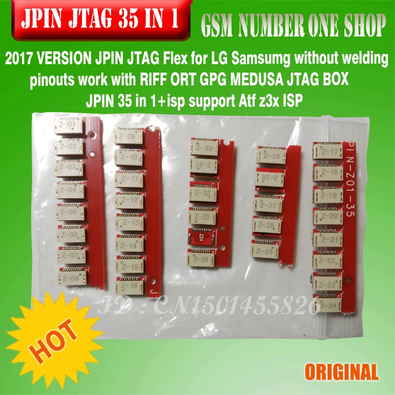 100% Оригинальный Новый 33 в 1 легкий JIGS JPIN 33IN для RIFF бокс GPG Jtag Box|jpin|jpin jtag |