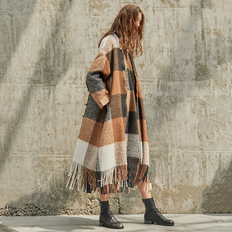 IRINAW168 2018 AW Новая коллекция оригинальный дизайн Длинные повседневные кисточкой
