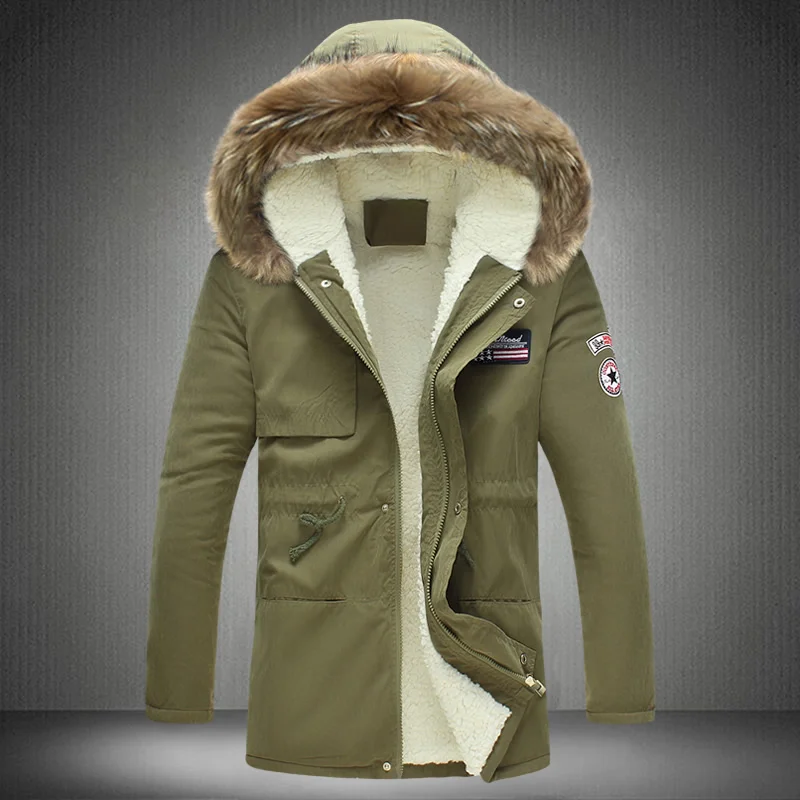 Фонарики M 4xl 5xl парки новая зимняя куртка с меховым капюшоном Повседневная теплая