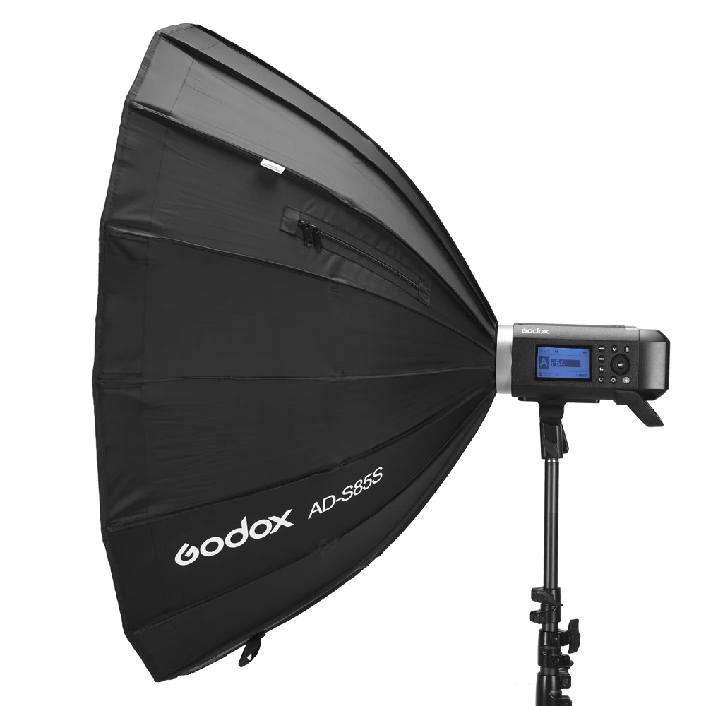 Godox AD S85S 85 см Глубокий параболический софтбокс внутри серебристый с сотовой