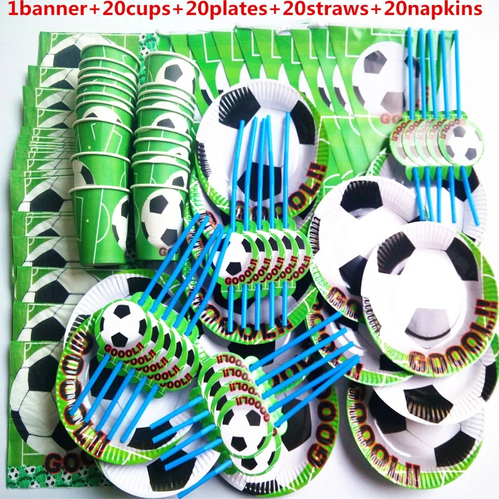20 человек футбол спорт мальчик дети день рождения детвечерние украшения детский