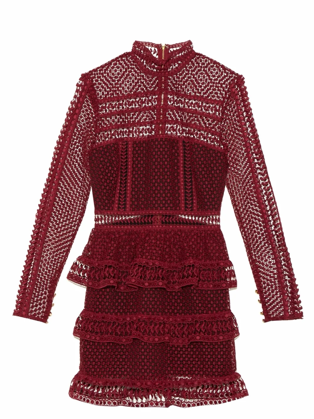 Осень 2016 красное платье с длинным рукавом мини-платья для женщин | Женская одежда