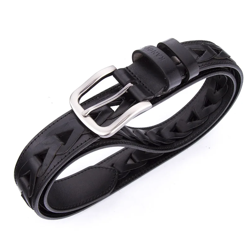 High Quality Pin Buckle Genuine Leather Luxury Strap Male Belts For Men Jeans Casual Belt Masculine Cummerbund | Аксессуары для