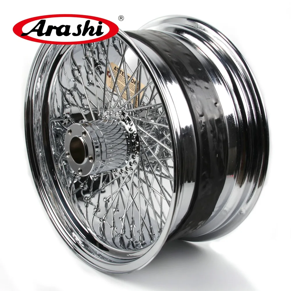 Хромированный обод колеса Arashi 18x10 5 дюйма 80 спиц задний для Harley Davidson Custom FXSB SOFTAIL Road