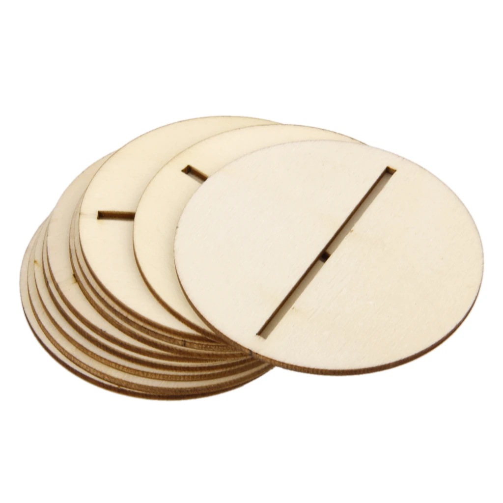 МДФ деревянная форма 10 см настольные номера база Свадьба День рождения