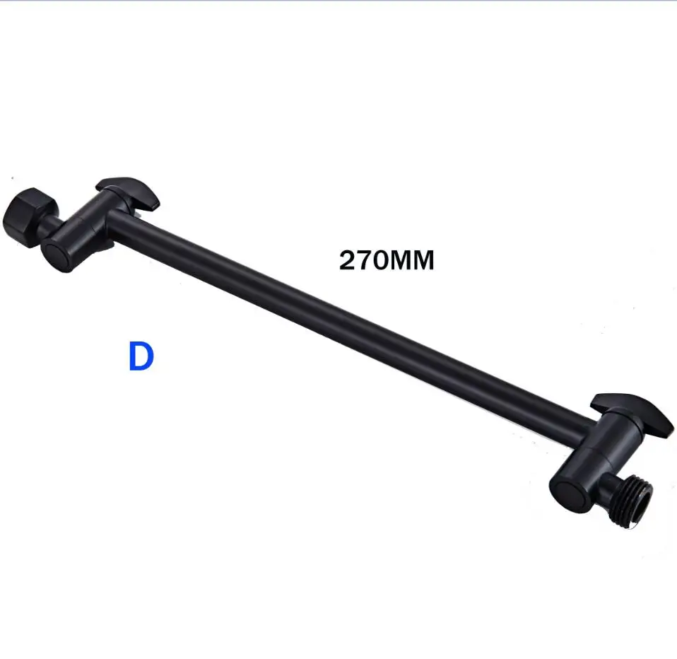 bakala black stainless steel wall mounted or ceiling mounted bathroom shower arm shower rod free global shipping