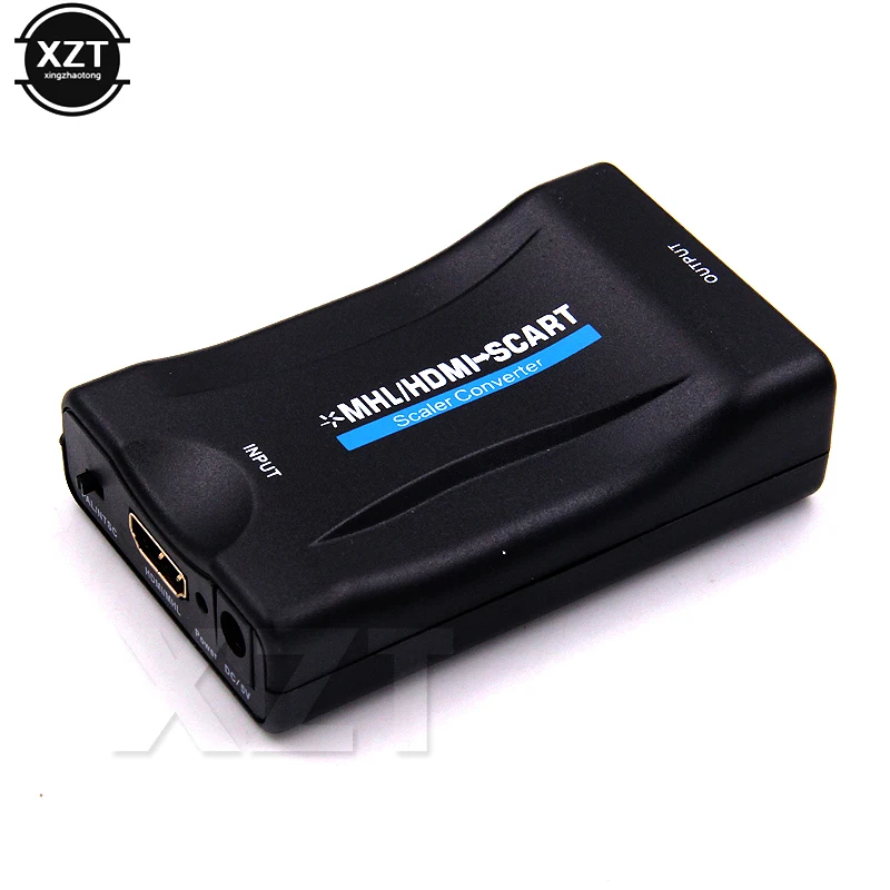Конвертер HDMI в Scart 1080P адаптер аудио и видео для HD TV Sky Box STB смартфона DVD плеера с