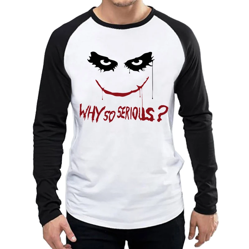 Joker 2020 Футболка белая Цвет мужская с длинным рукавом Хит Леджер джокер футболка