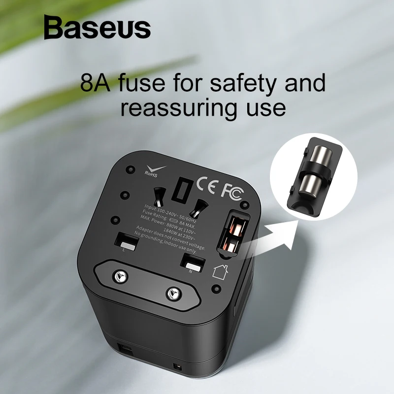 Baseus поддержка Quick Charge 3 0 для samsung зарядное устройство телефона PD iPhone USB 18 Вт