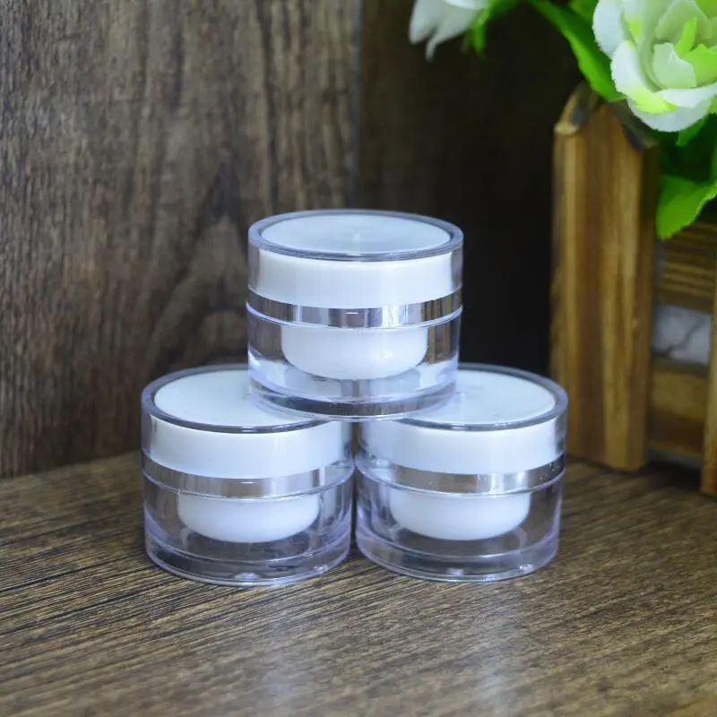 5G Cream Plastic Makeup PP jar containers , Empty Cosmetic Container, Small Nail Art Cans, MINI Cream Jar F20171224