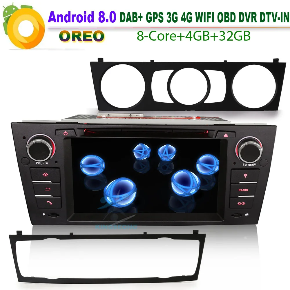 Автомагнитола DAB + на Android 8 0 для BMW E92 Coupe GPS спутниковый навигатор стерео Wi Fi 4G BT DVD RDS