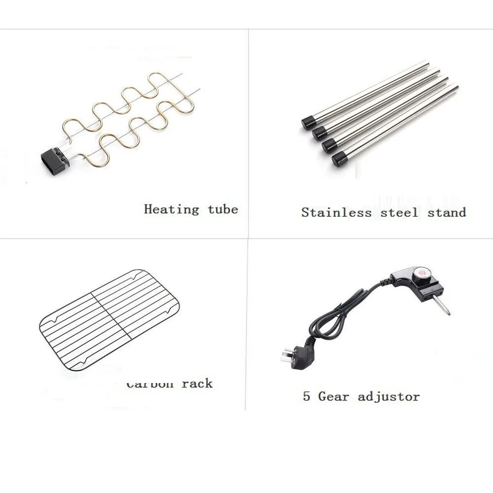 DMWD 220В двухслойный Универсальный карбоновый Электрический гриль Бездымная