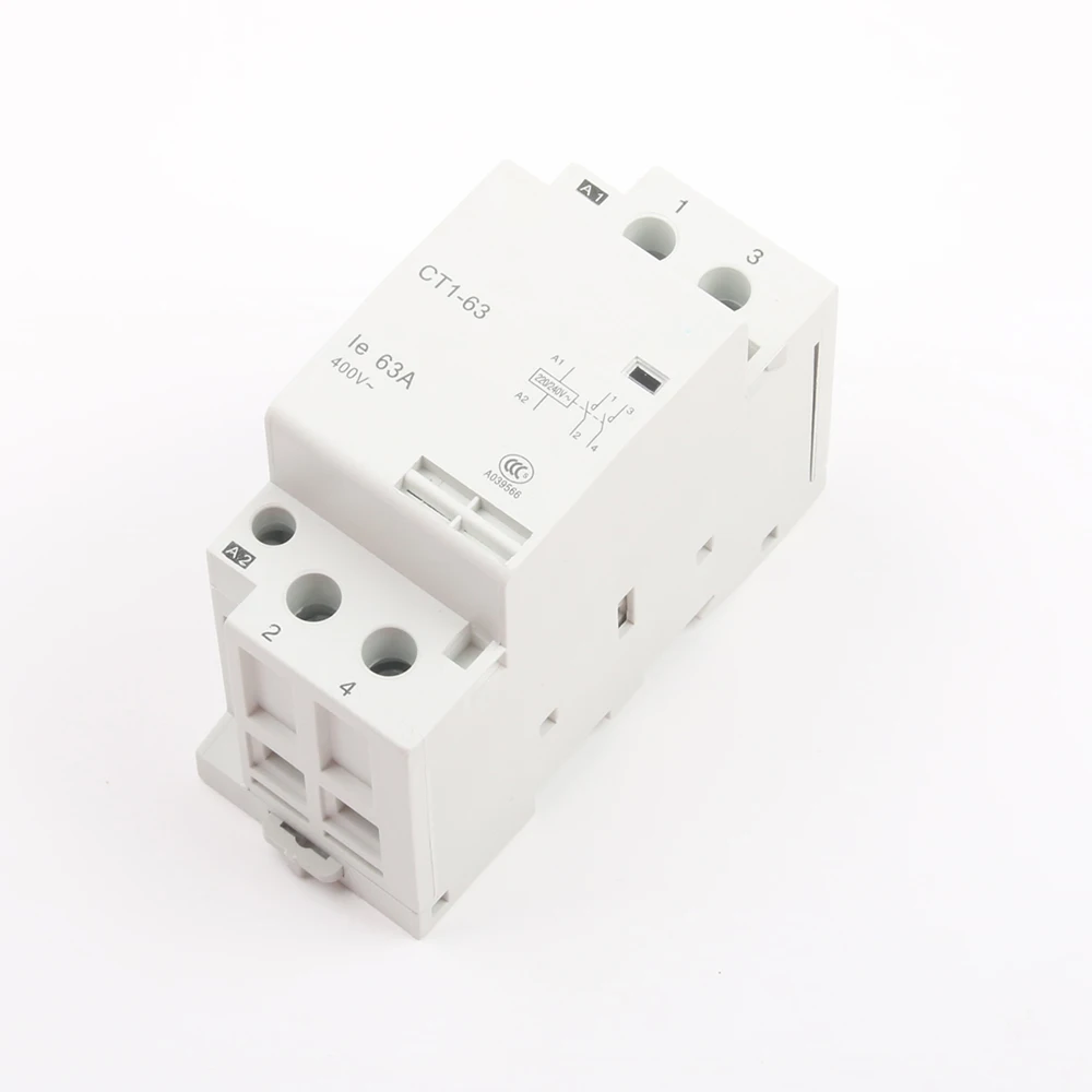 CT1 63 2P 32A 40A 63a 220 В/230 В 50/60 Гц Din rail бытовой модульный контактор переменного тока 2NO
