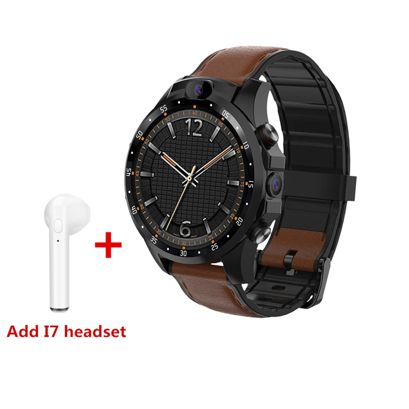 add I7 headset V9 мужские умные часы 1,6 дюймов AMOLED экран Android 7,1 MTK6739 3 ГБ+ 32 ГБ Роскошные деловые умные часы 4G Smartwatch для Android IOS - Цвет: add I7 headset