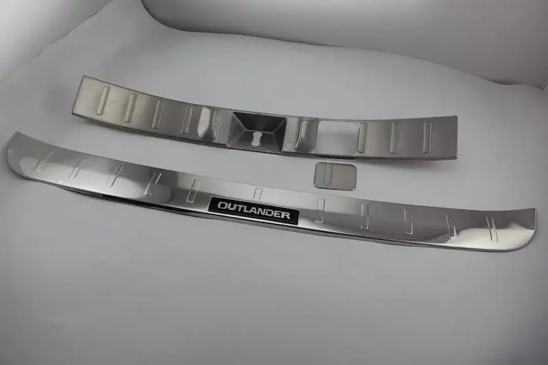 Для Mitsubishi Outlander защита заднего бампера задний порог Накладка из нержавеющей стали аксессуары для стайлинга автомобилей