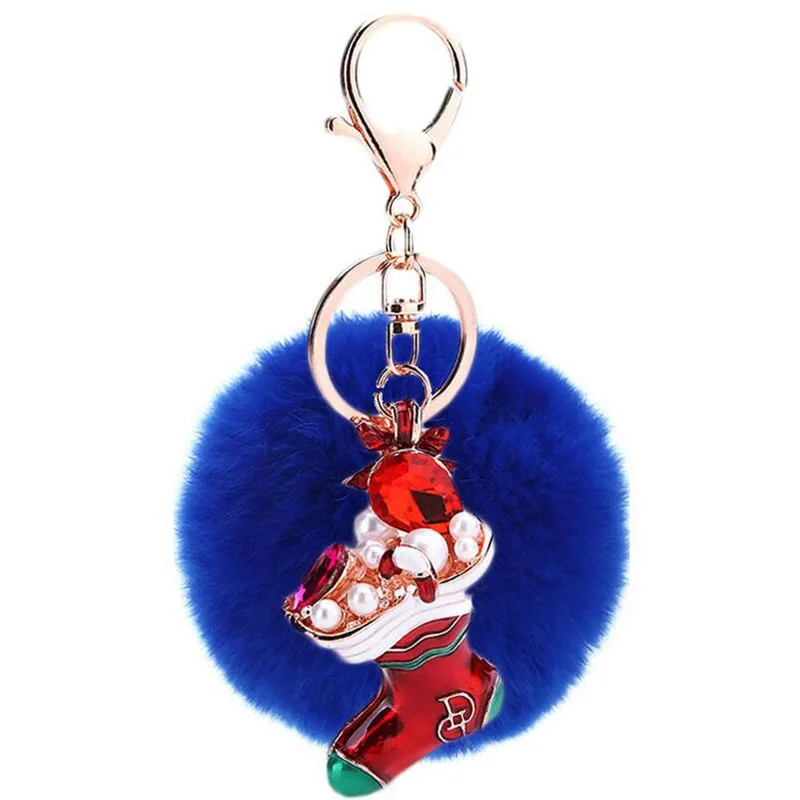 Брелок с подвеской из мягкого кроличьего меха|rabbit fur ball|fur ballquality keychains |