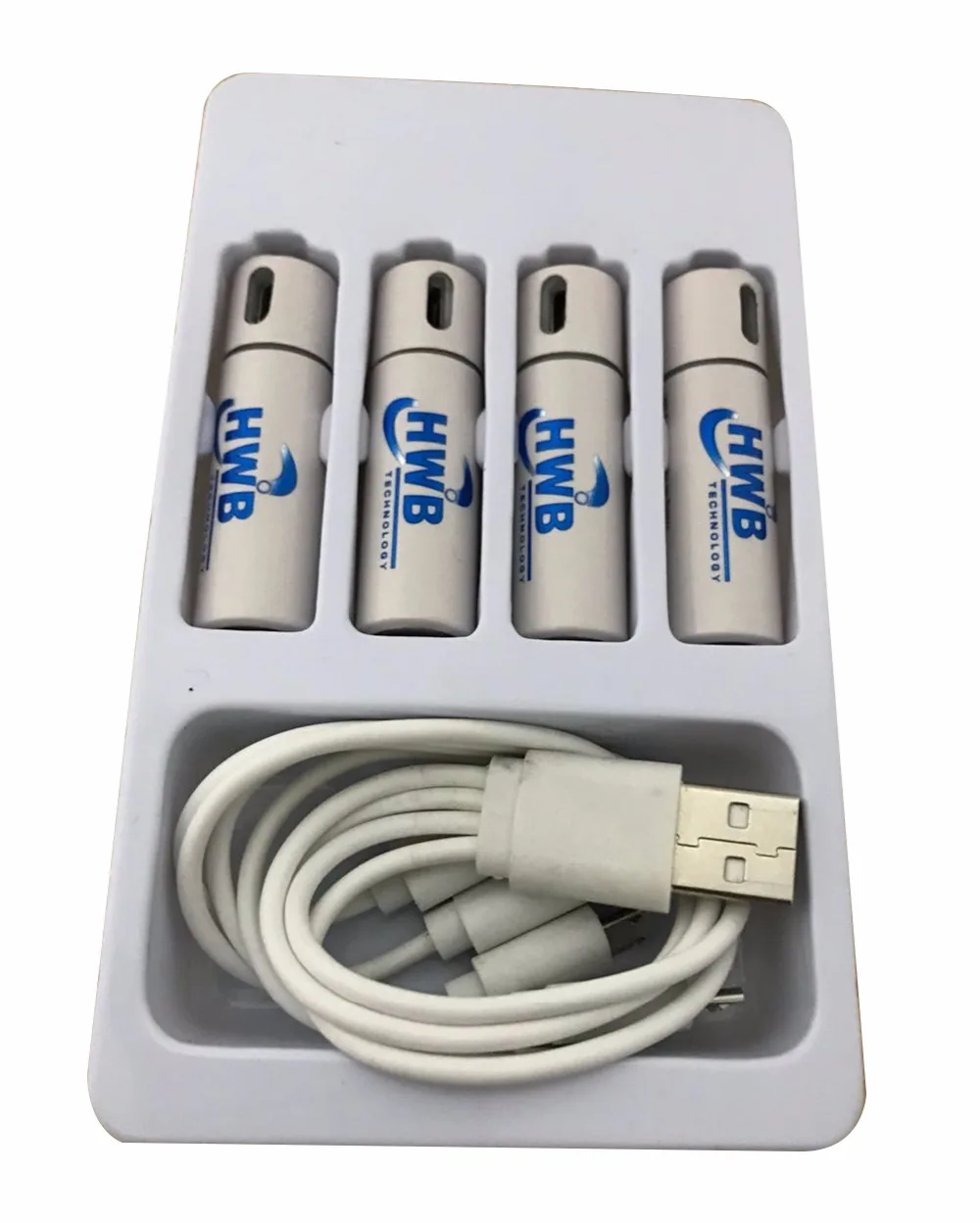 1 упаковка(4 шт.) AA 1,5 V 1200mAh USB перезаряжаемый литий-полимерный аккумулятор быстрая зарядка от Micro USB кабель для электроники