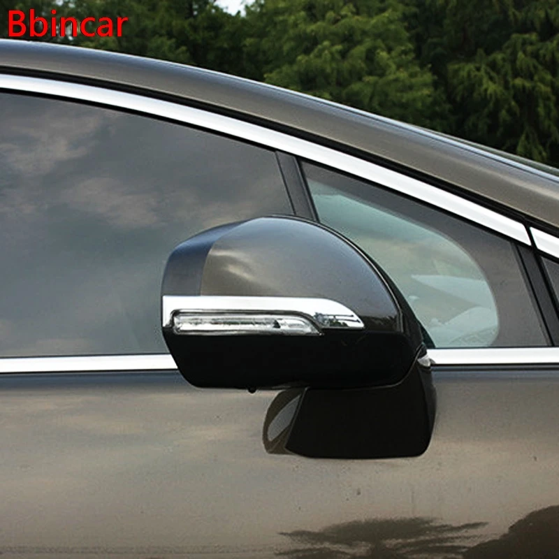Bbincar ABS Chrome Зеркало заднего вида Кепки полоса крышка Накладка авто Внешние
