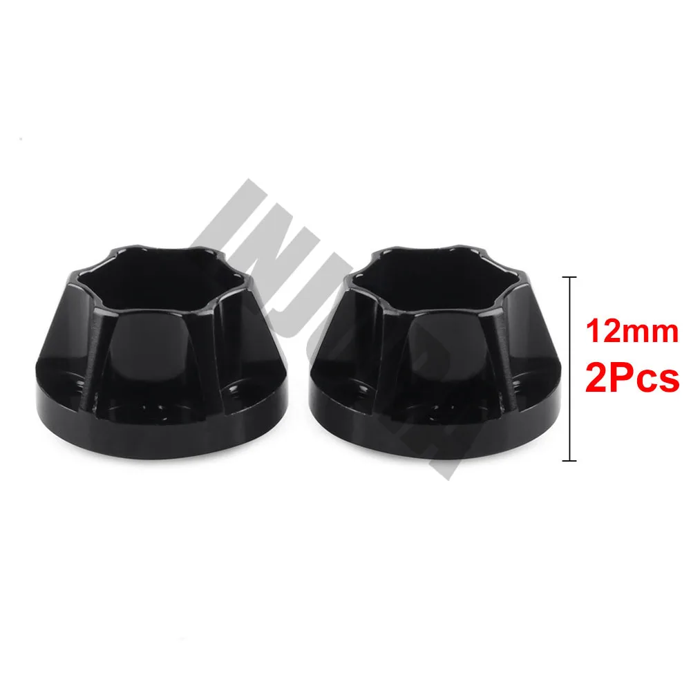 12mm Black INJORA 2 шт алюминиевый сплав 12 мм Шестигранная Ступица колеса для 1/10 RC Гусеничный 1,9 2,2 обод колеса осевой SCX10 Traxxas TRX4 D90 - Цвет: 12mm Black