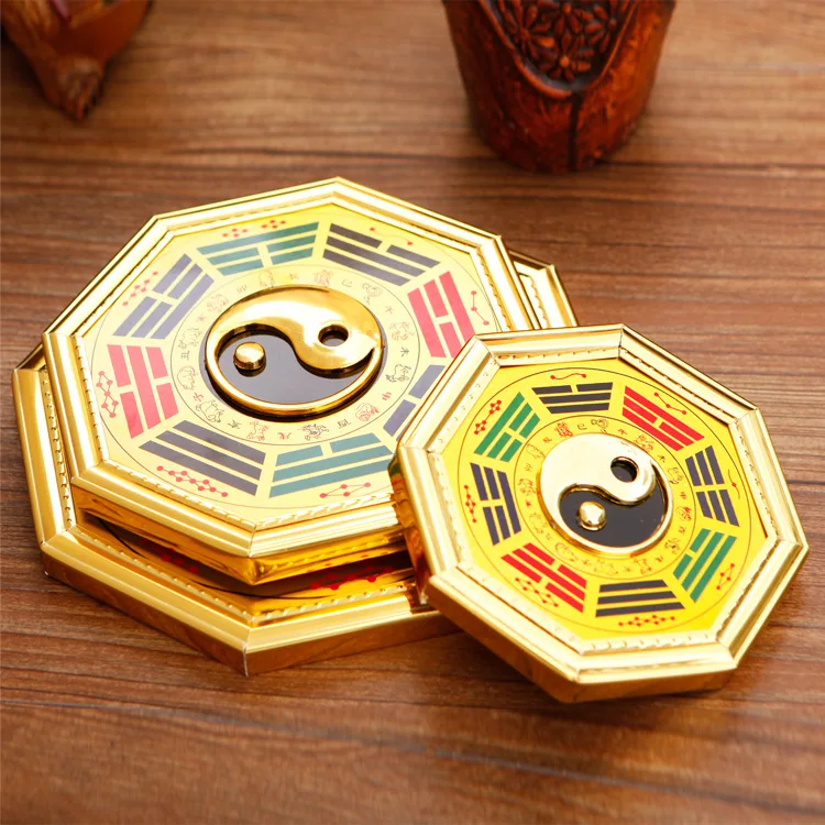 Зеркало с открысветильник Yin and Yang Bagua Вселенная из сплава со знаками Зодиака Тай