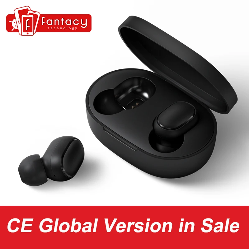 Новинка 2019 Xiaomi Redmi Airdots TWS Bluetooth беспроводные наушники стерео бас 5 0 Eeadphones с