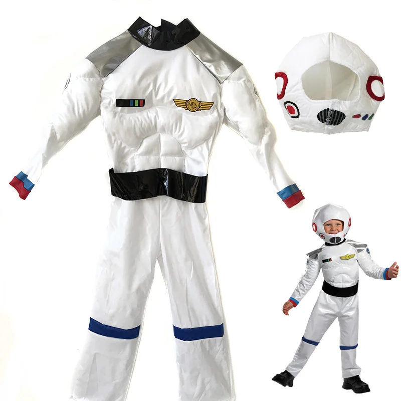 Одежда для малышей астронавт Spaceman Хэллоуина астронавт Косплэй для мальчиков и детей нарядное праздничное платье детская одежда